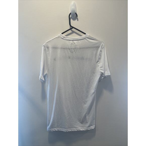 Oakley Shirt Mens Small White Regular Fit Cotton Blend Crewneck Short Sleeve - Picture 4 of 4